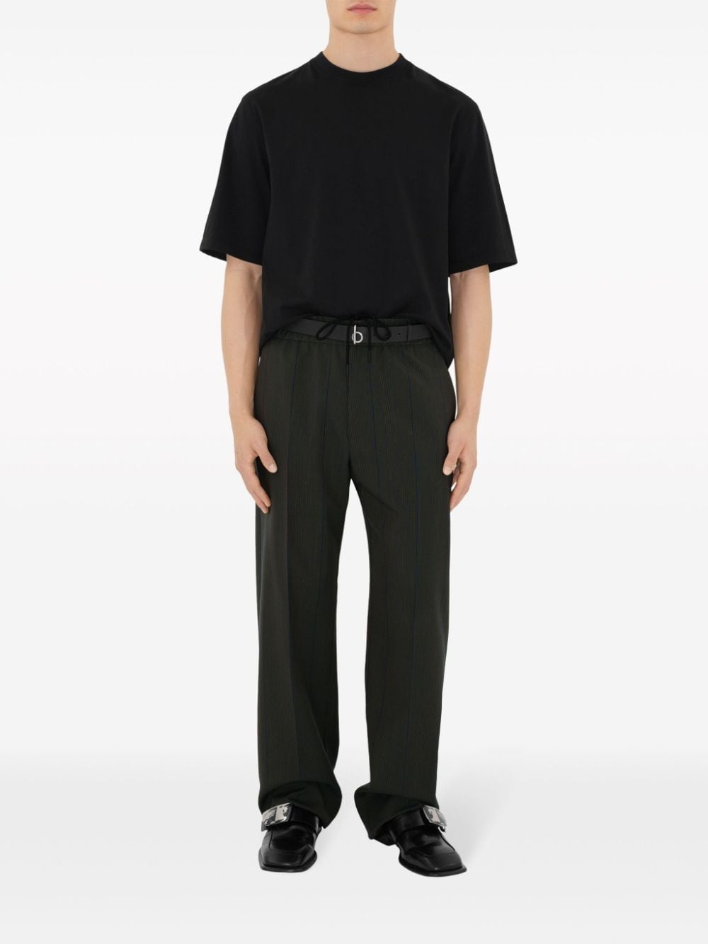 striped straight-leg trousers - 2