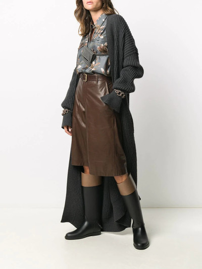 Brunello Cucinelli wide-leg biker shorts outlook