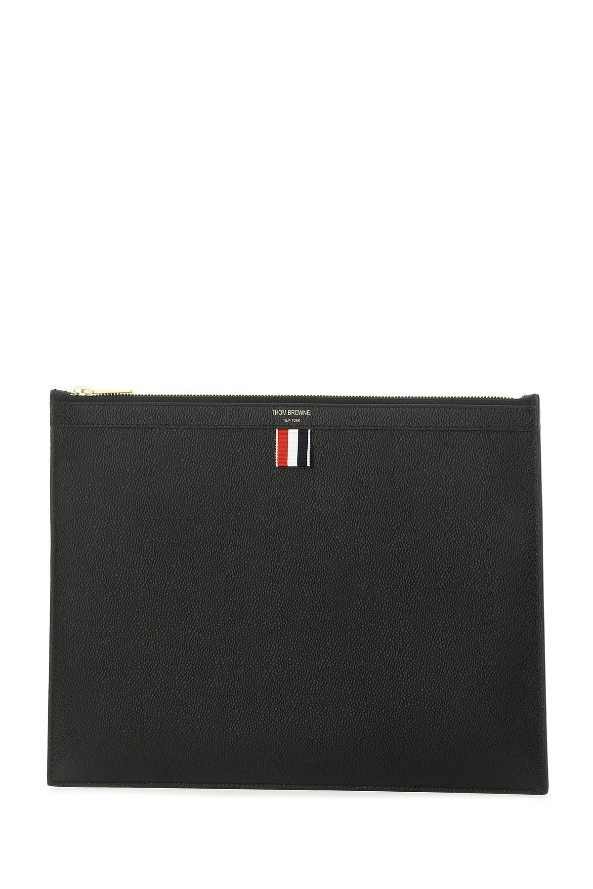 Black leather document case - 2