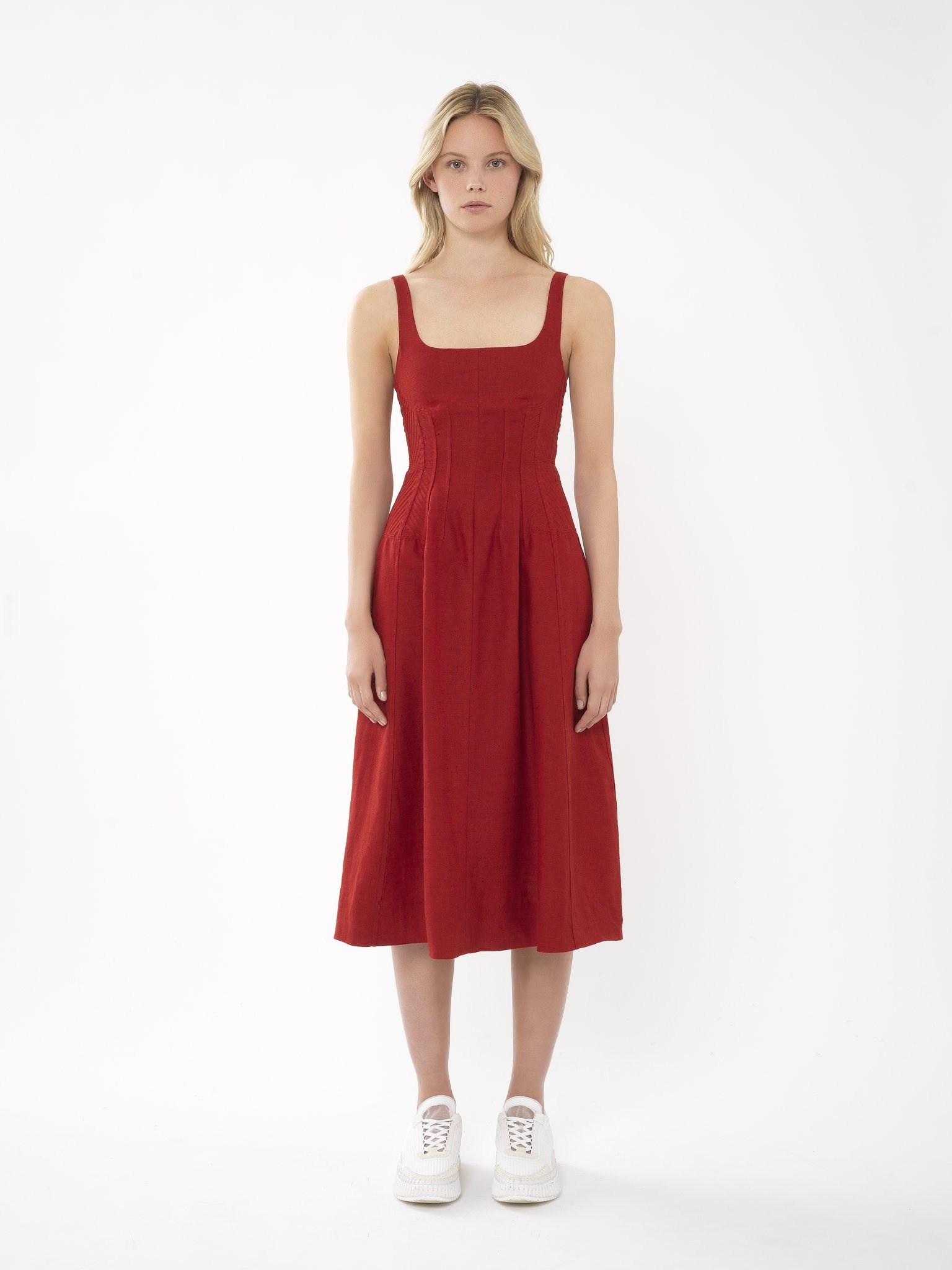 SLEEVELESS MIDI DRESS - 2