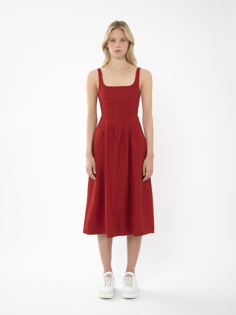 Chloé SLEEVELESS MIDI DRESS outlook