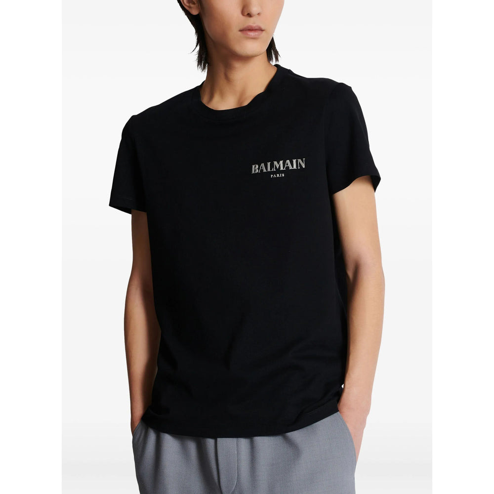 Balmain Black T-Shirts & Vests - T-Shirts Men - 3