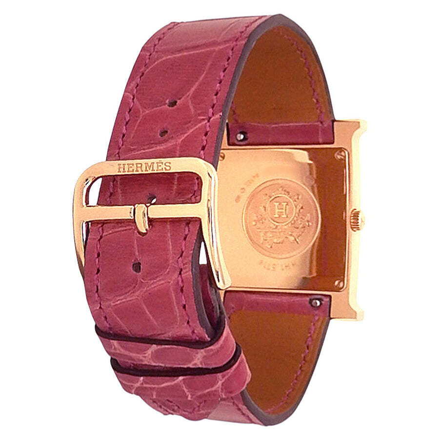 Pre-owned Hermes Heure H Quartz Diamond Ladies Watch HH1.571E - 4