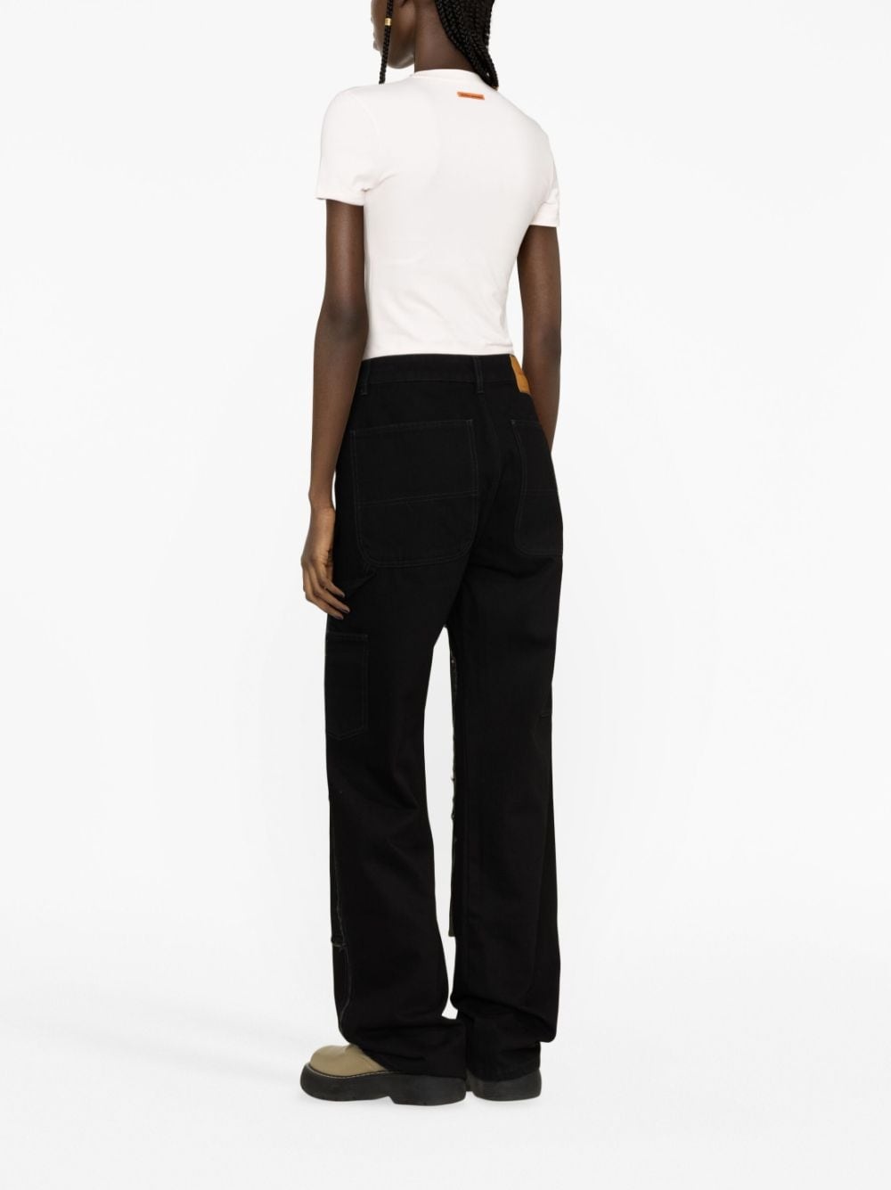 Rebuilt wide-leg carpenter jeans - 3