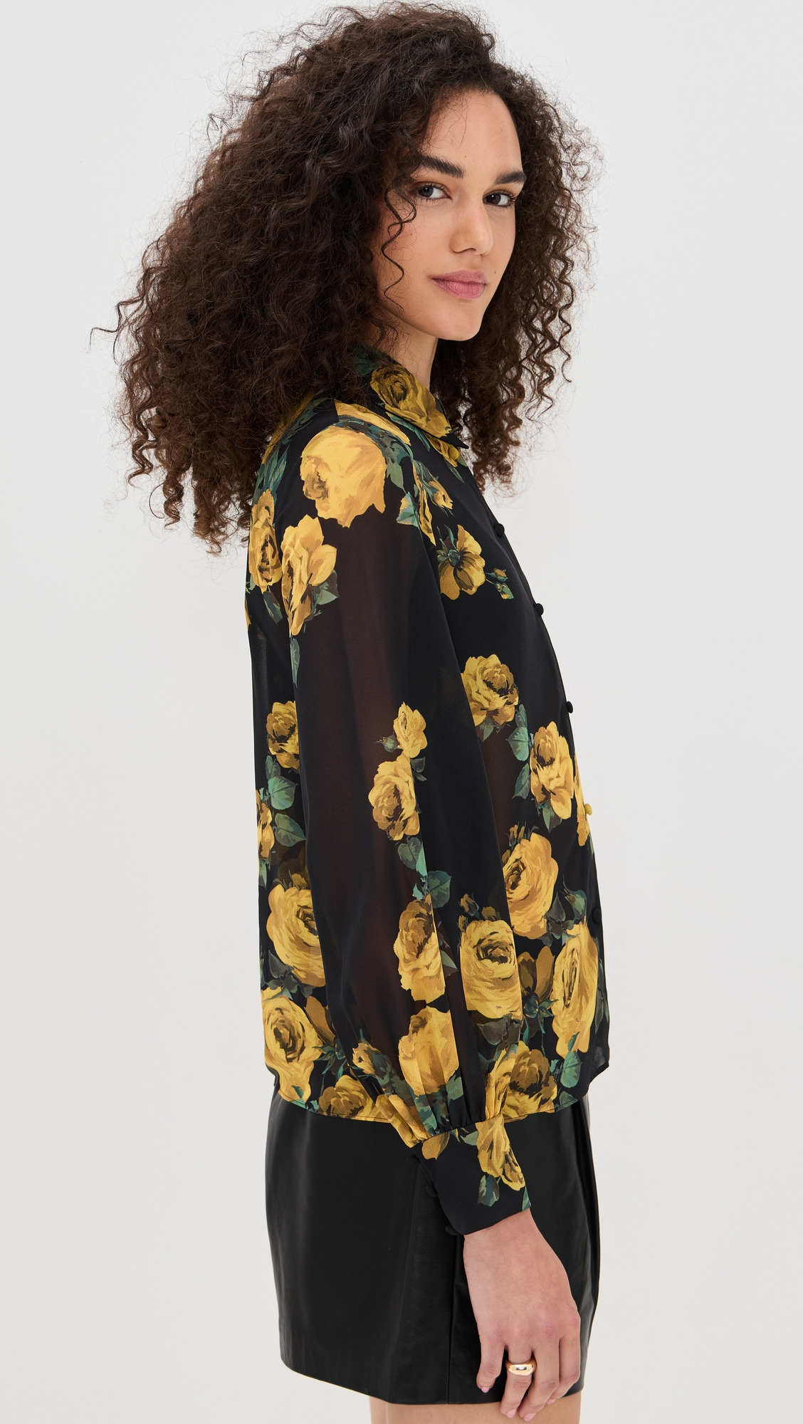 Candace Blouson Sleeve Button Down - 3