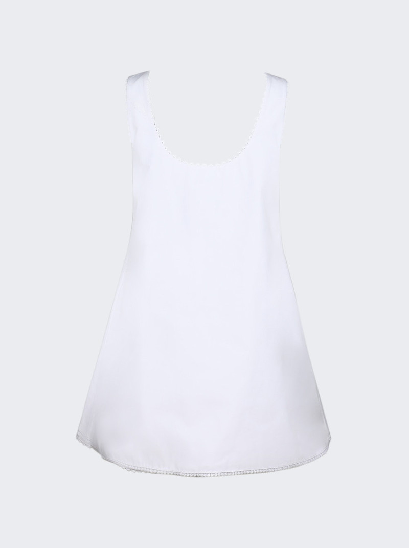 RÓHE A-line Poplin Mini Dress Optic White outlook