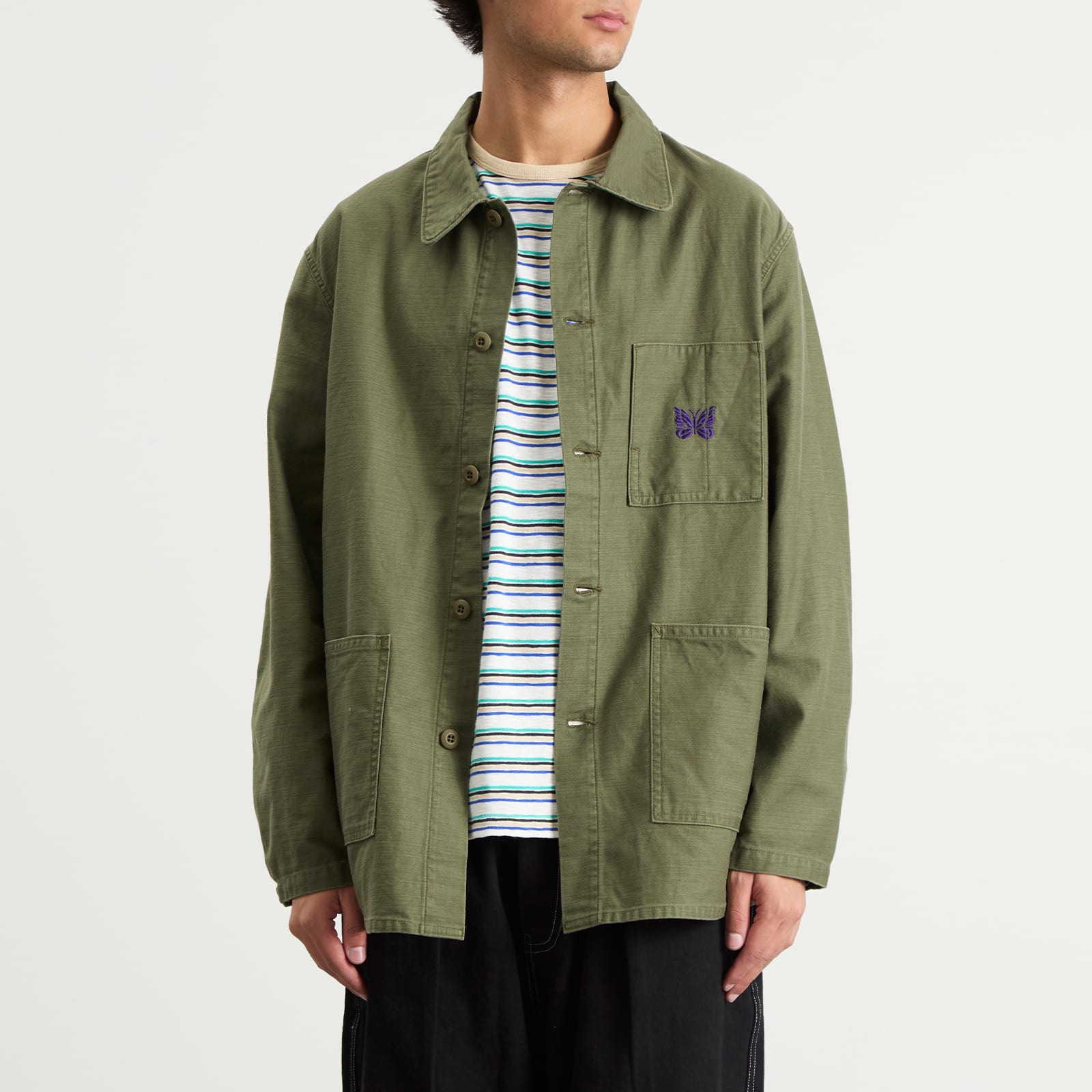 Needles Reversed Sateen Coverall Jacket - 2