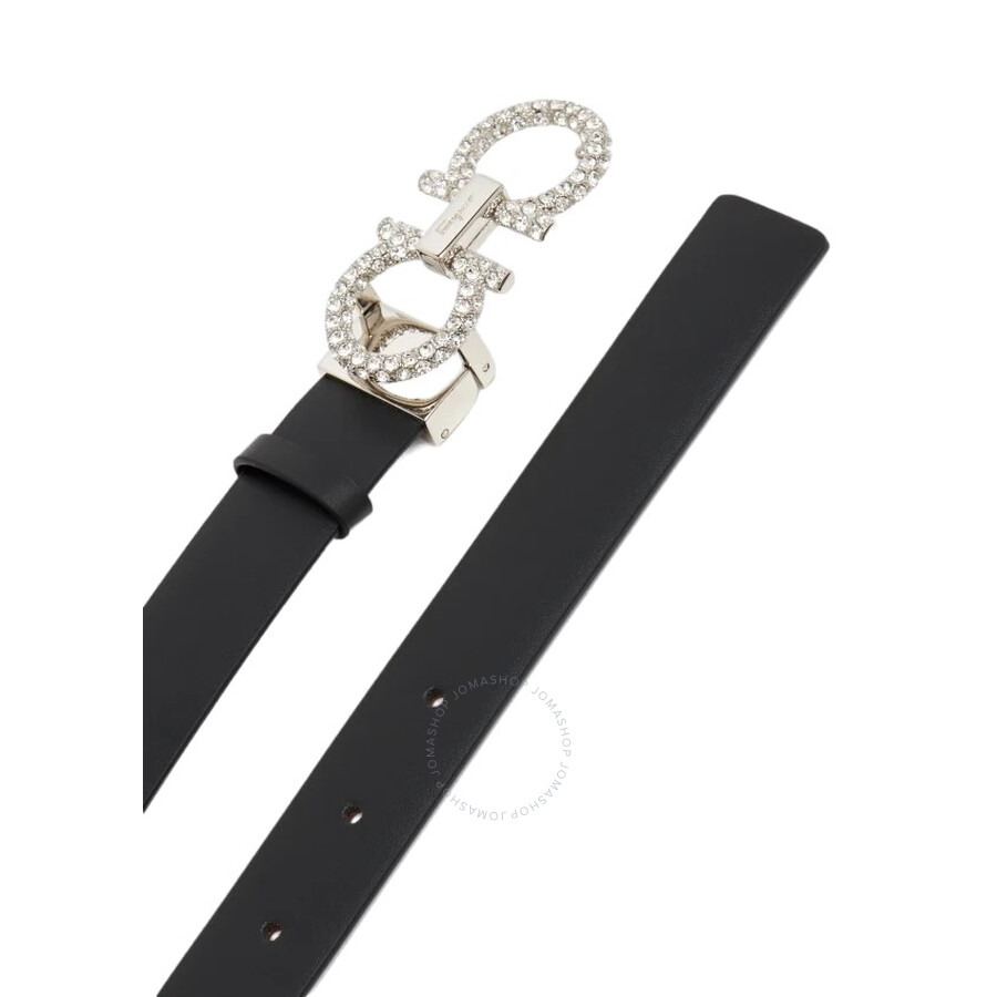 Ferragamo Adjustable Monogram Buckle Leather Belt - 3