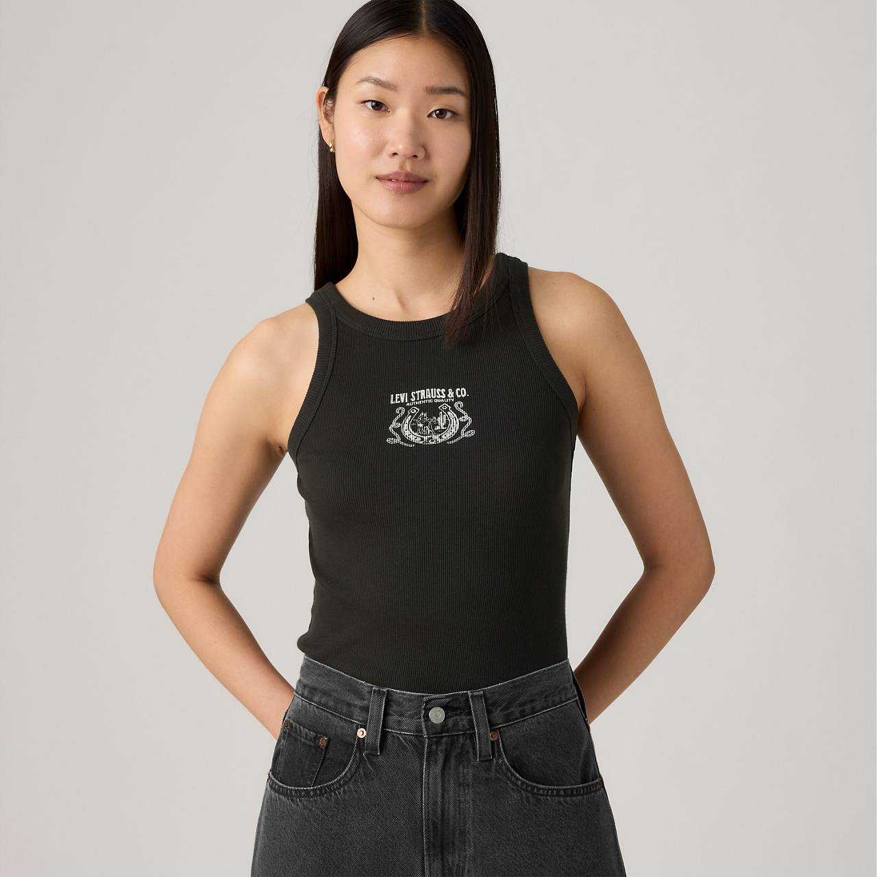 GRAPHIC ESSENTIAL RACER TANK - 3
