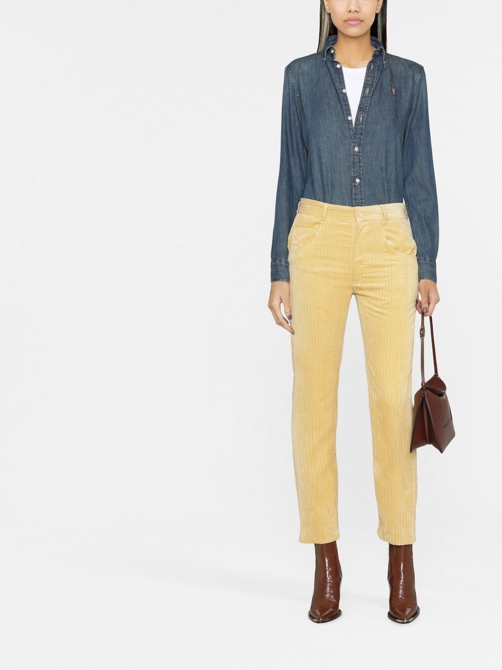 Tilorsya corduroy straight trousers - 2