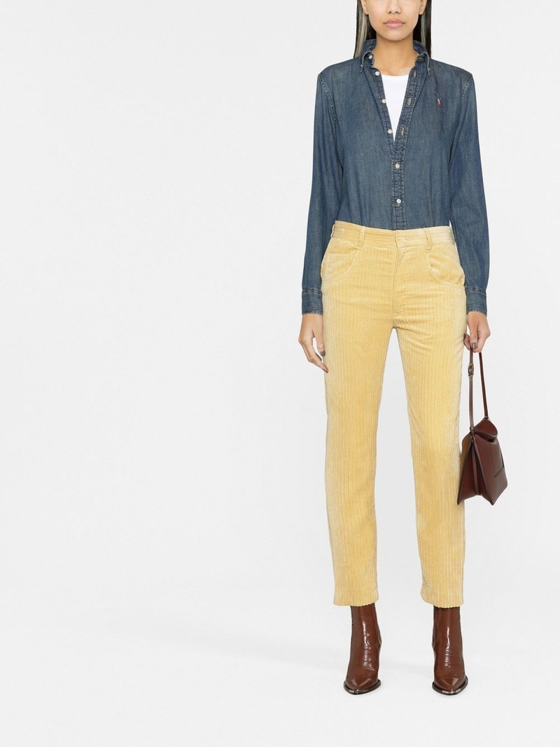 Isabel Marant Tilorsya corduroy straight trousers outlook