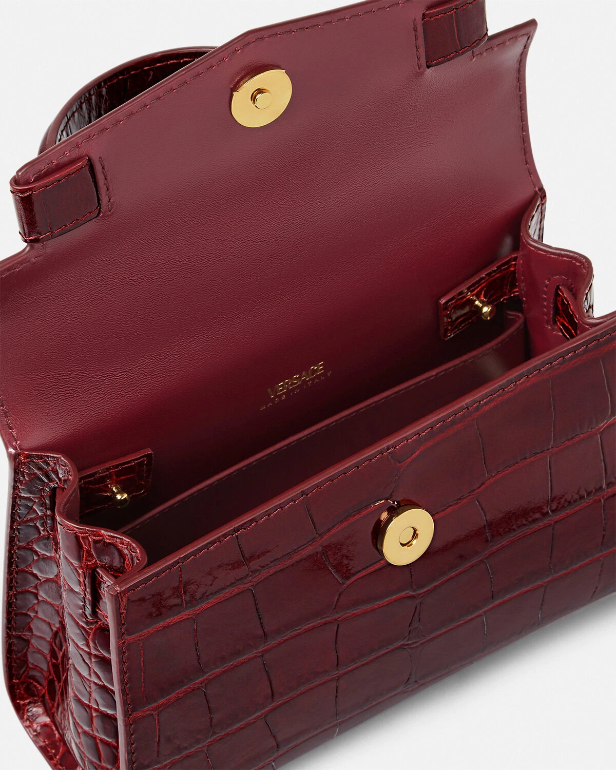 Croc-Effect Medusa '95 Small Handbag - 5