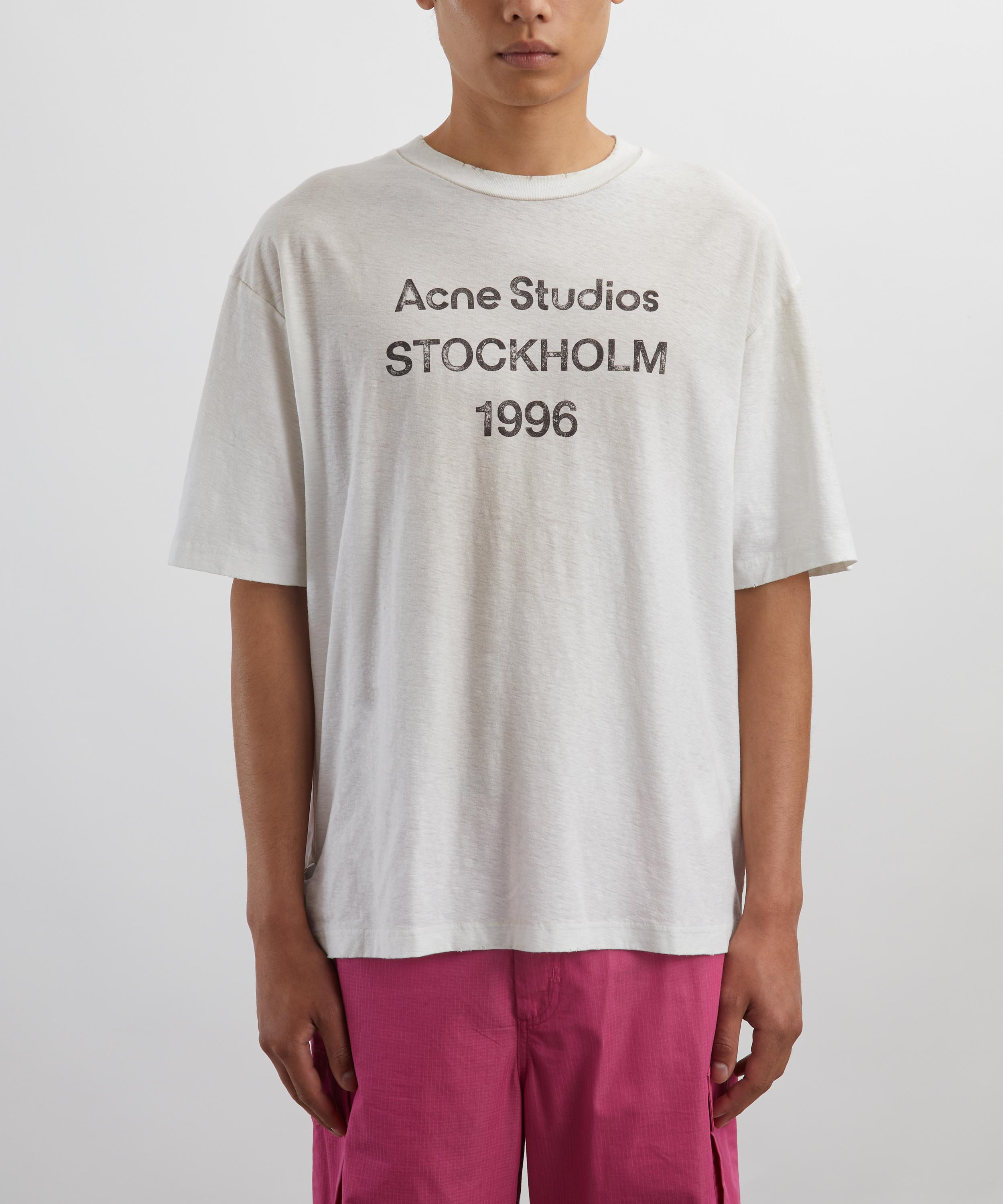 Dusty White Relaxed Short-Sleeve Logo T-Shirt - 3