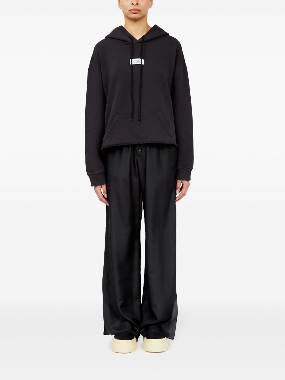 numbers-motif hoodie - 2
