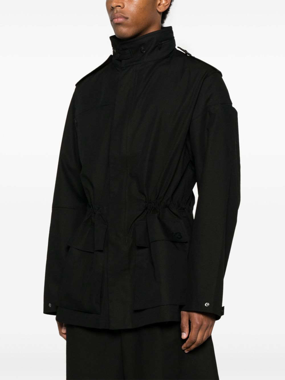 drawstring-waist jacket - 3