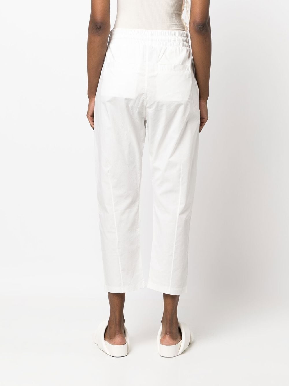 drawstring cropped trousers - 4
