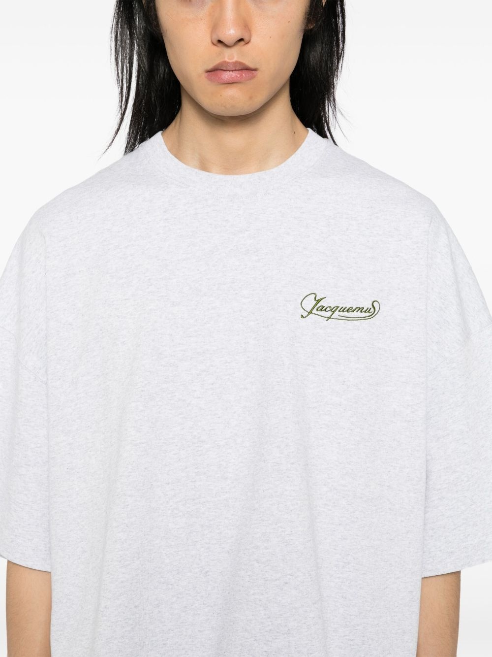 logo-embroidered t-shirt - 4