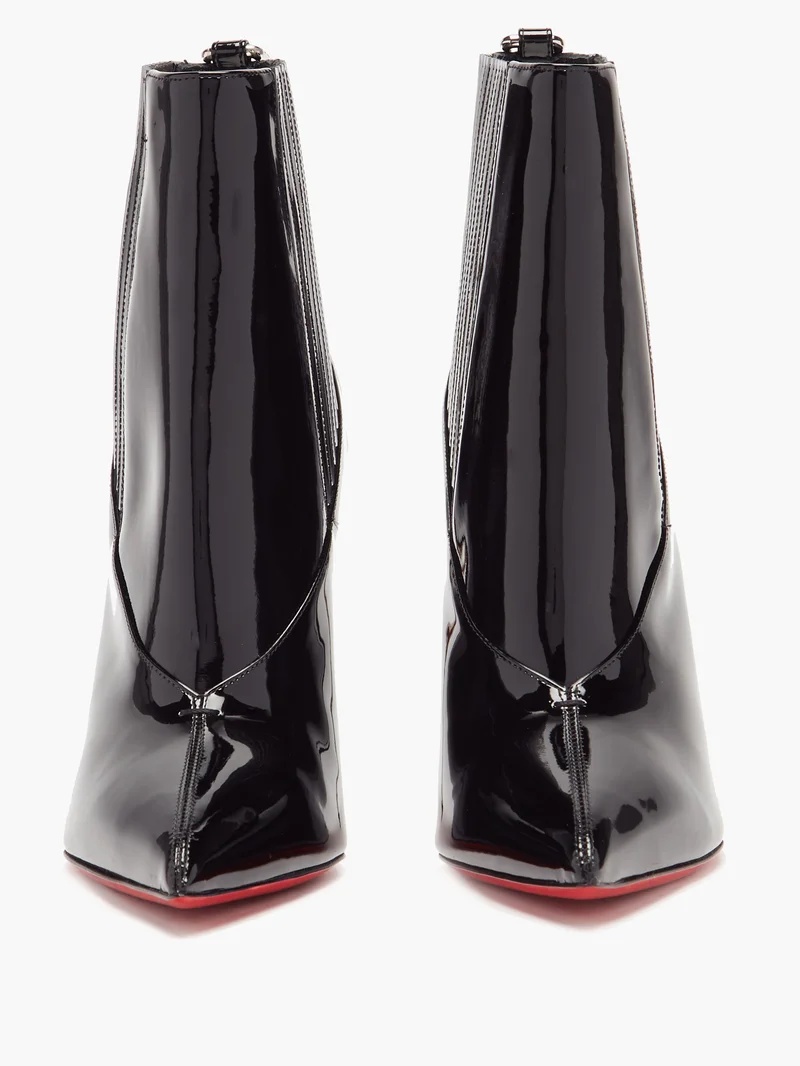 Epic 100 patent-leather ankle boots - 5