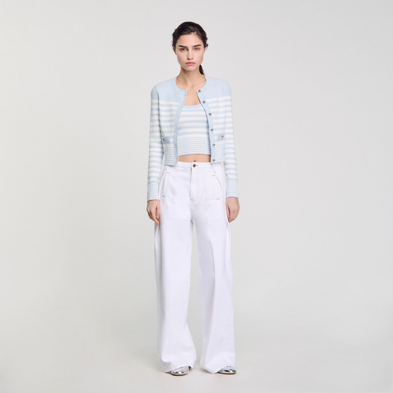 Sandro STRIPED CARDIGAN outlook