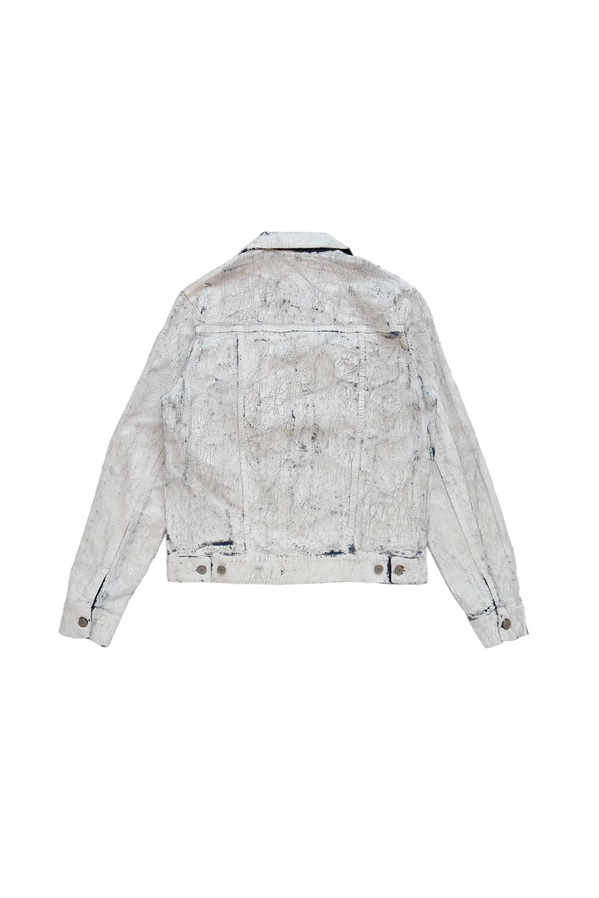 MM6 Maison Margiela Painted Trucker Jacket White - 2
