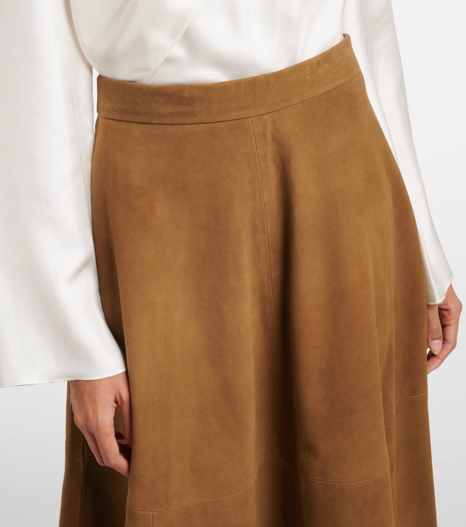 Suede midi skirt - 4