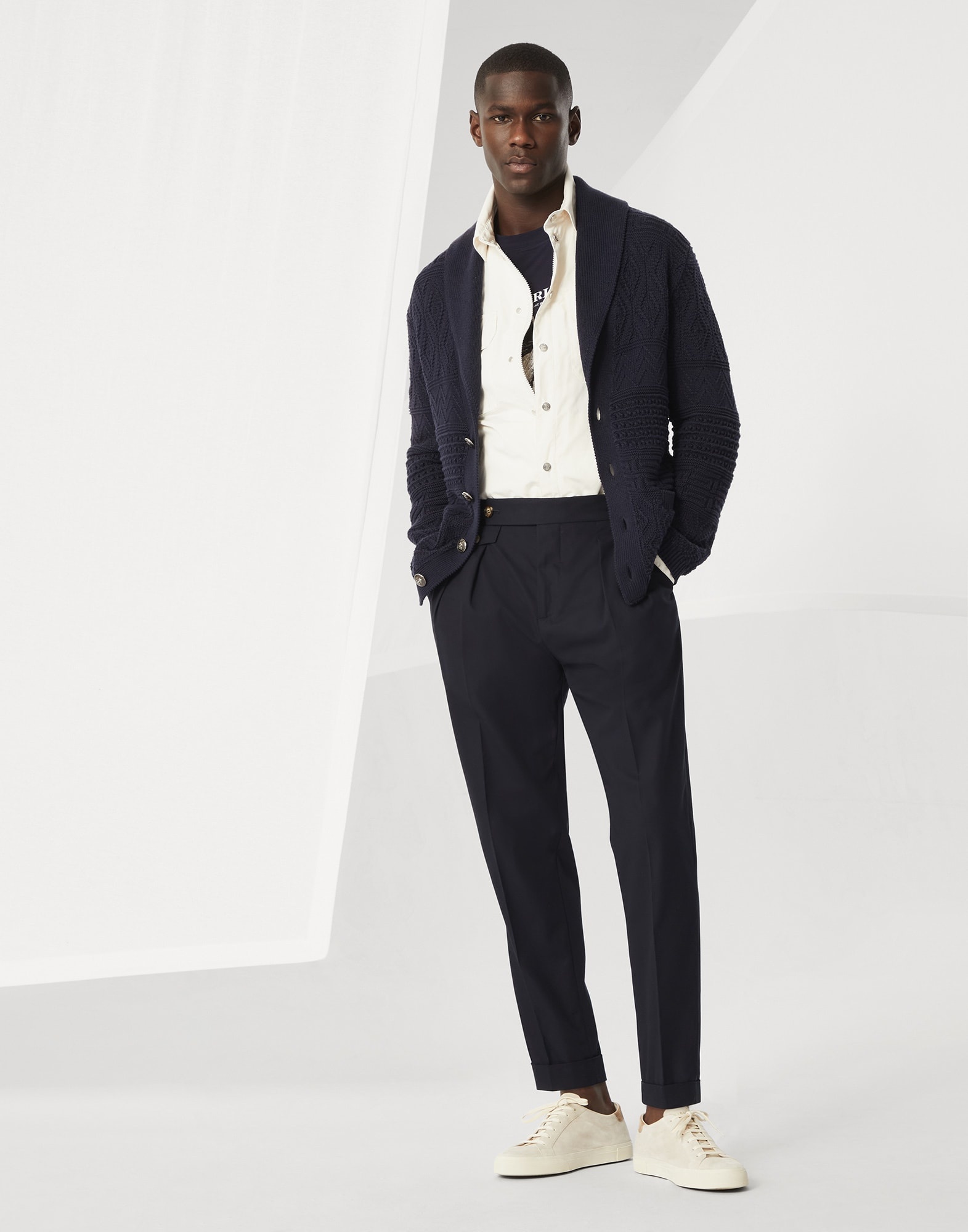 Brunello Cucinelli blue casual jacket | angelominetti
