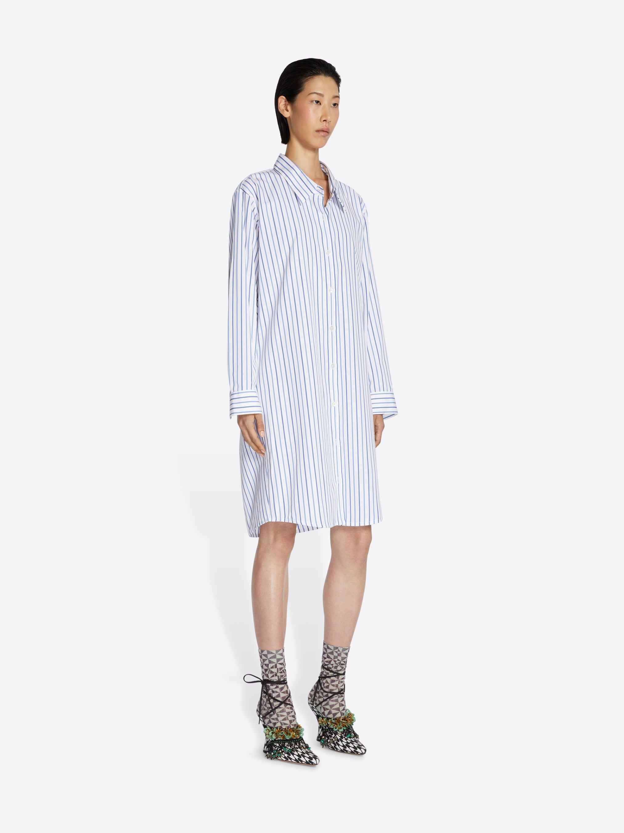 COTTON SHIRT DRESS - 3