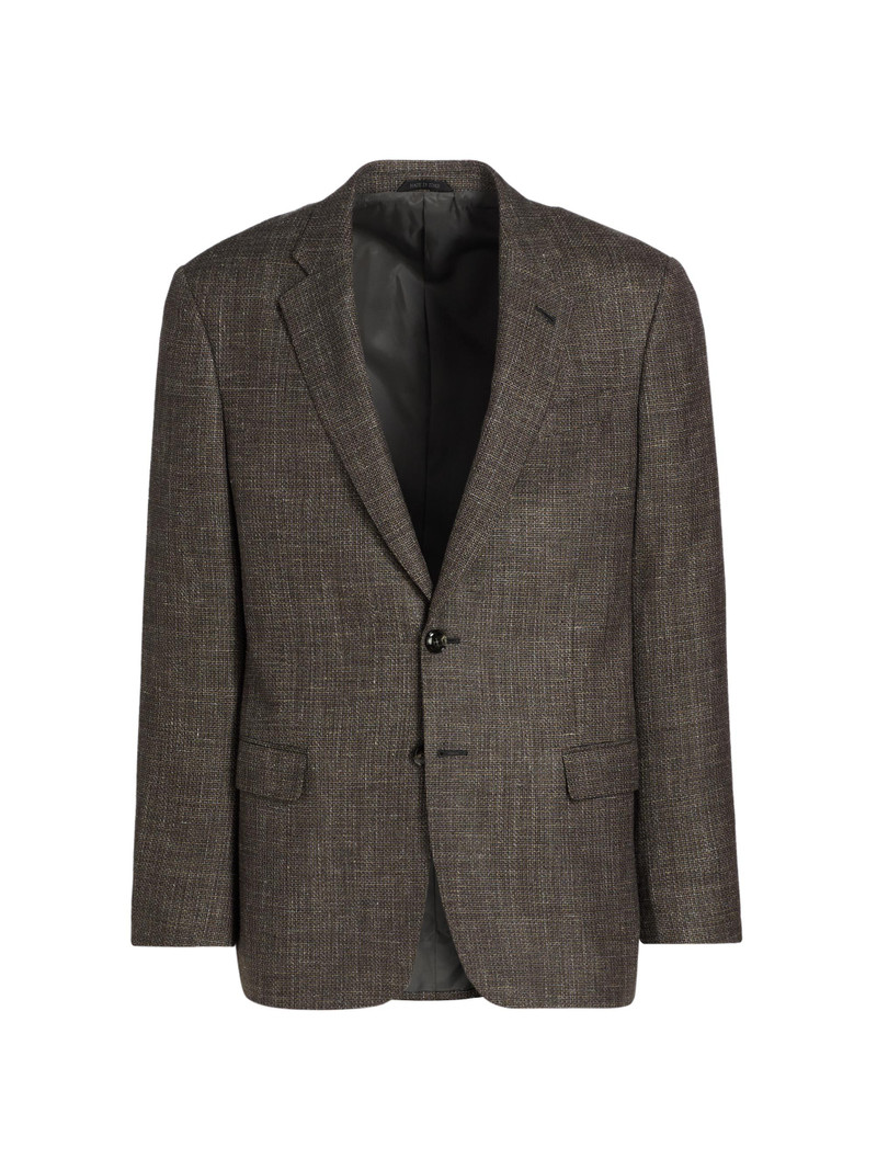 Men's Wool-Silk-Linen Sport Coat - Tan 1