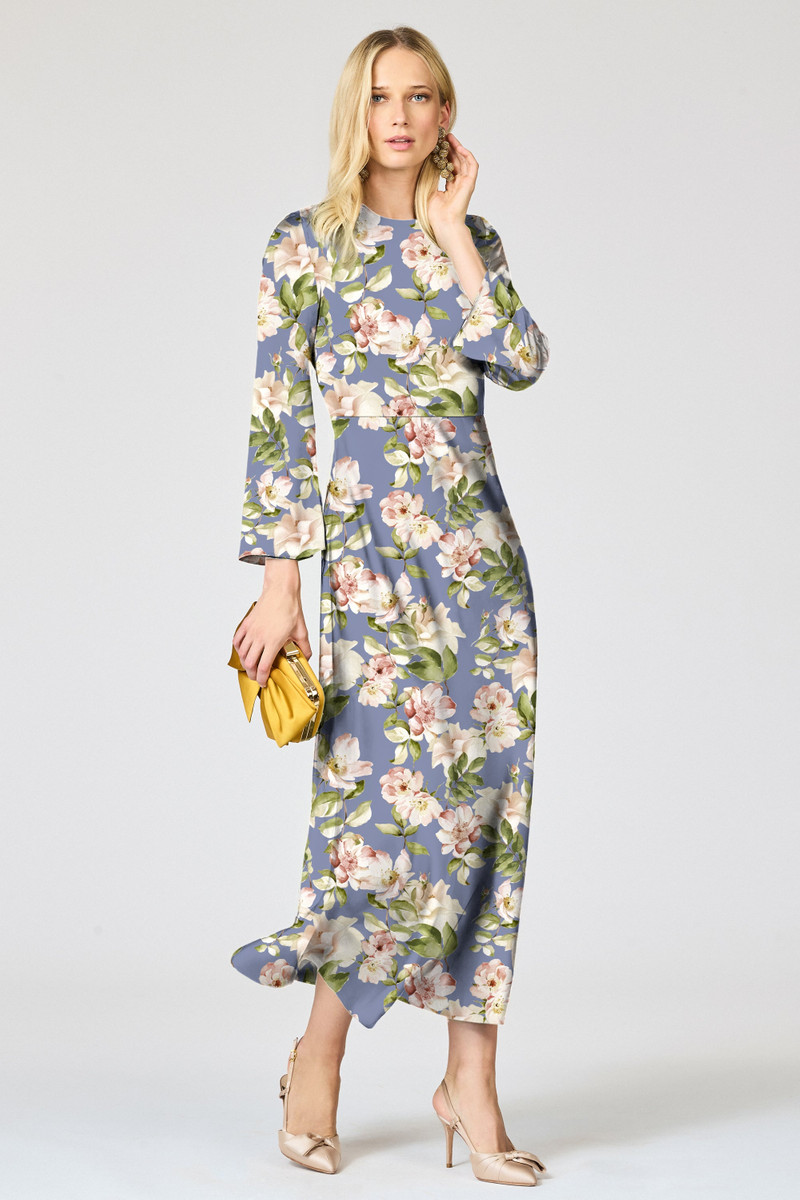 SACHIN & BABI TYRA DRESS - TWILIGHT CAMELLIA outlook