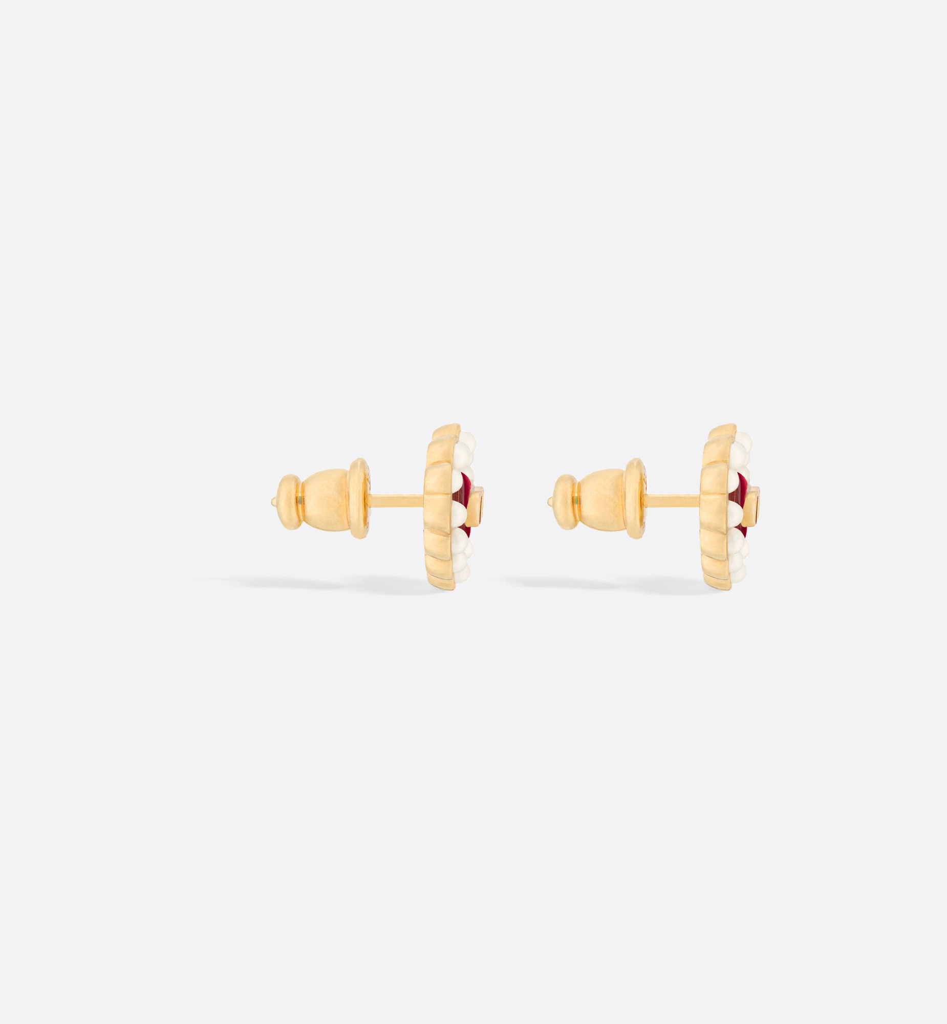 Petit CD Baroque Stud Earrings - 4
