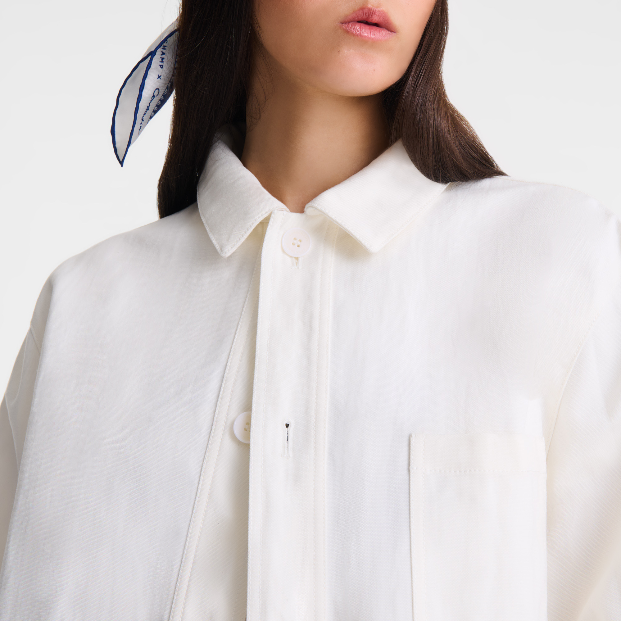 Jacket Ecru - Cotton - 5