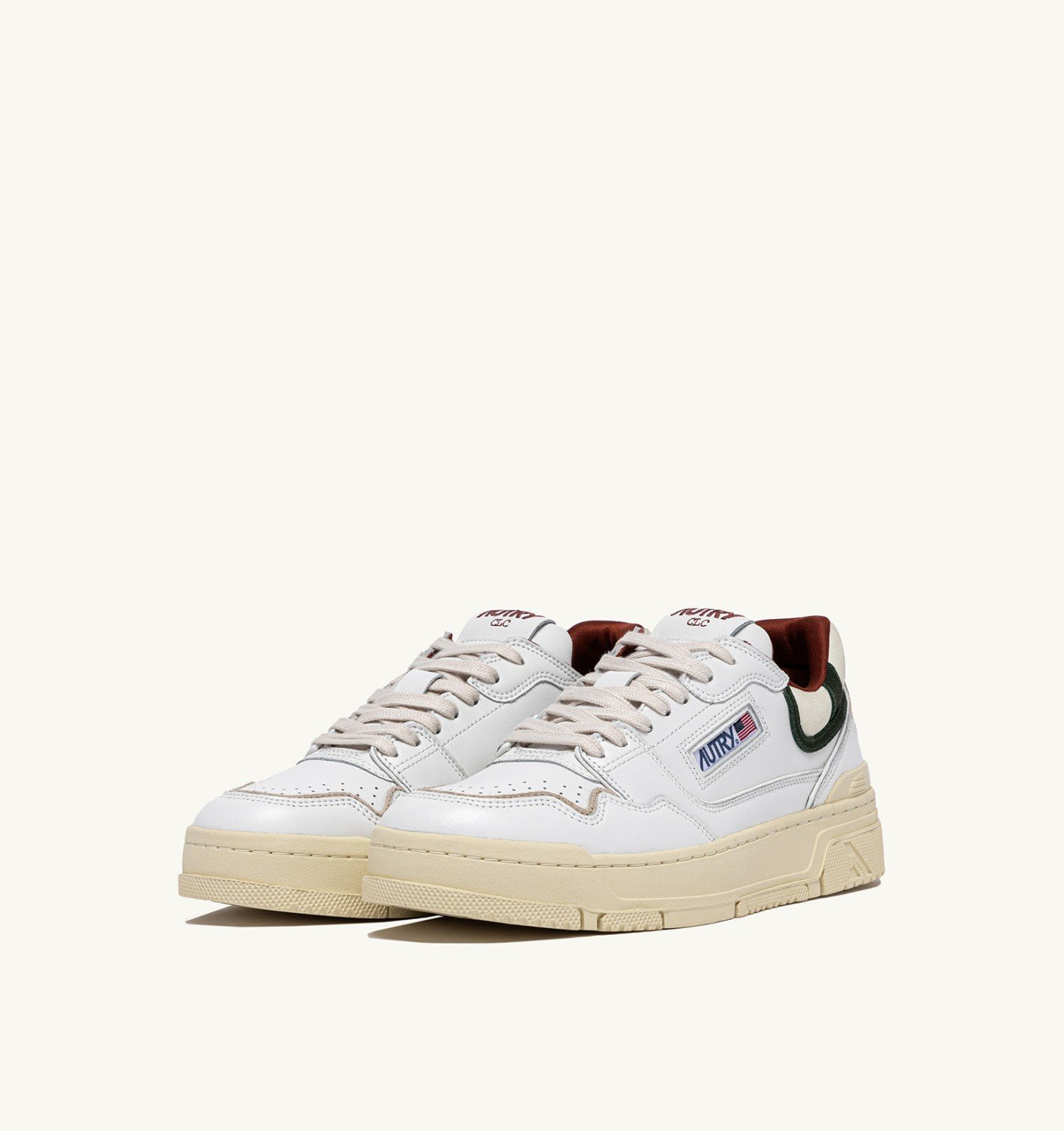 CLC LOW SNEAKERS IN WHITE SEQUOIA AND MOUNTAIN LEATHER - 2
