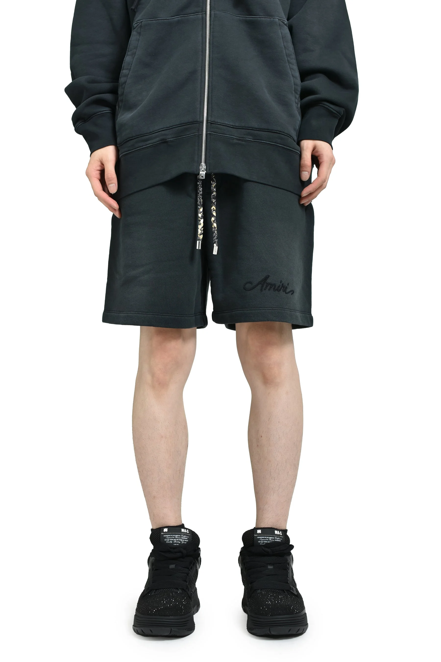 BLEACH BANDANA SHORT / BLK - 1