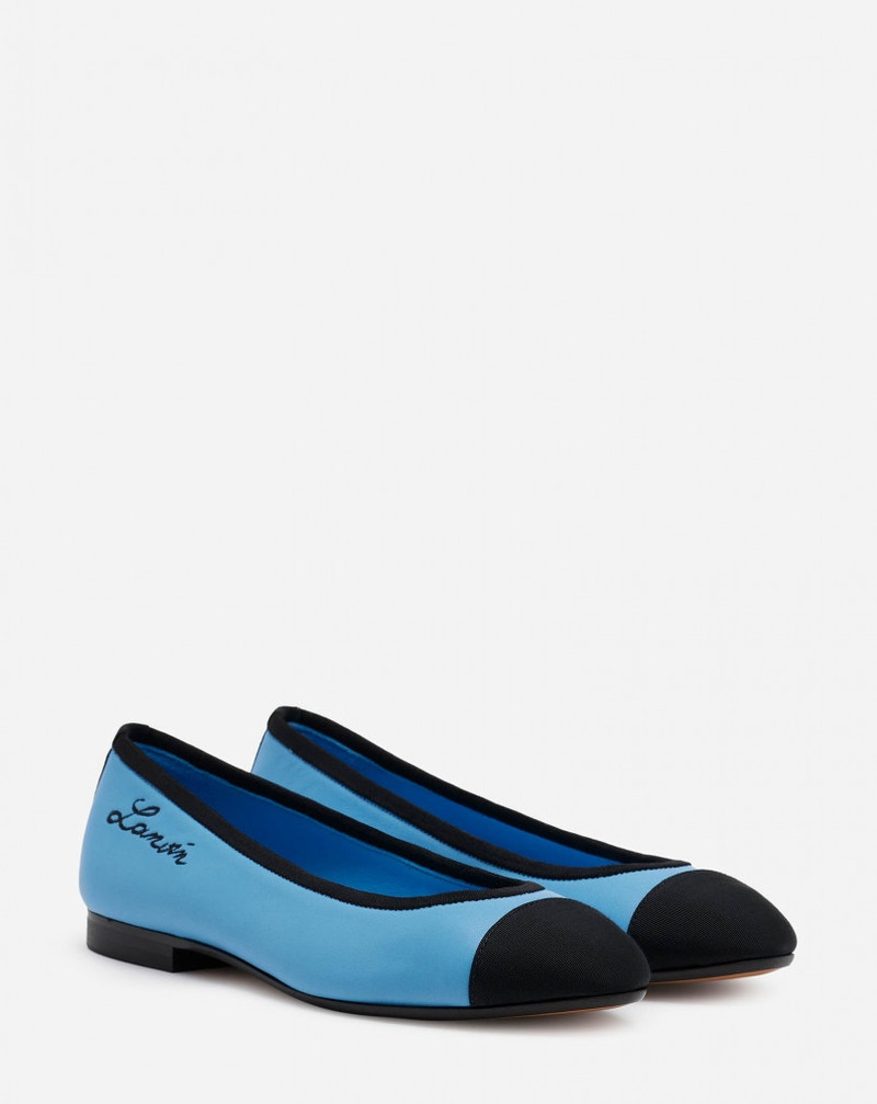 LANVIN CLASSIC LEATHER BALLET PUMPS 2