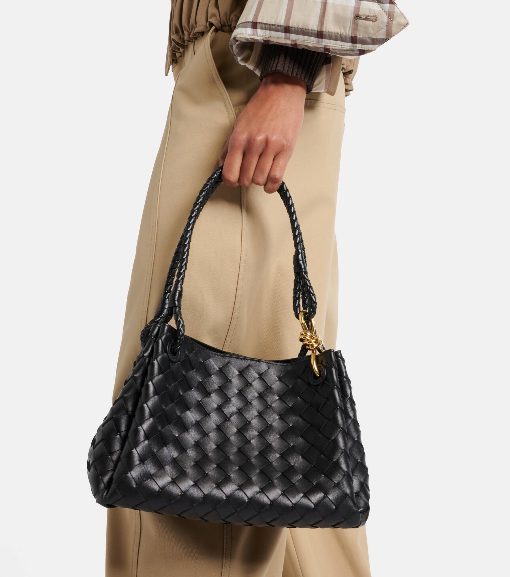 Parachute Medium Intrecciato leather tote bag - 7