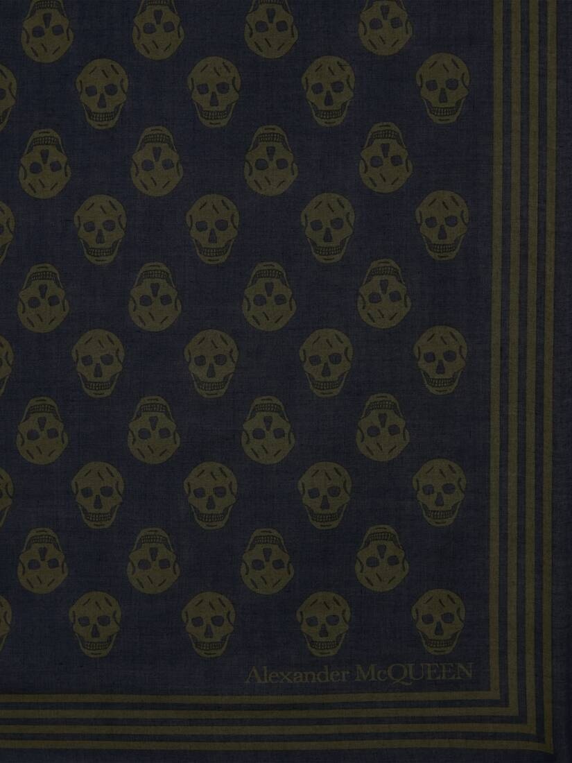Biker Skull Scarf in Navy - 3