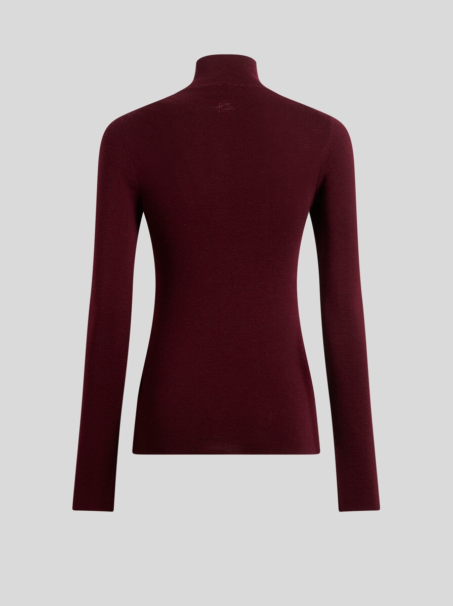 WOOL TURTLENECK SWEATER - 5