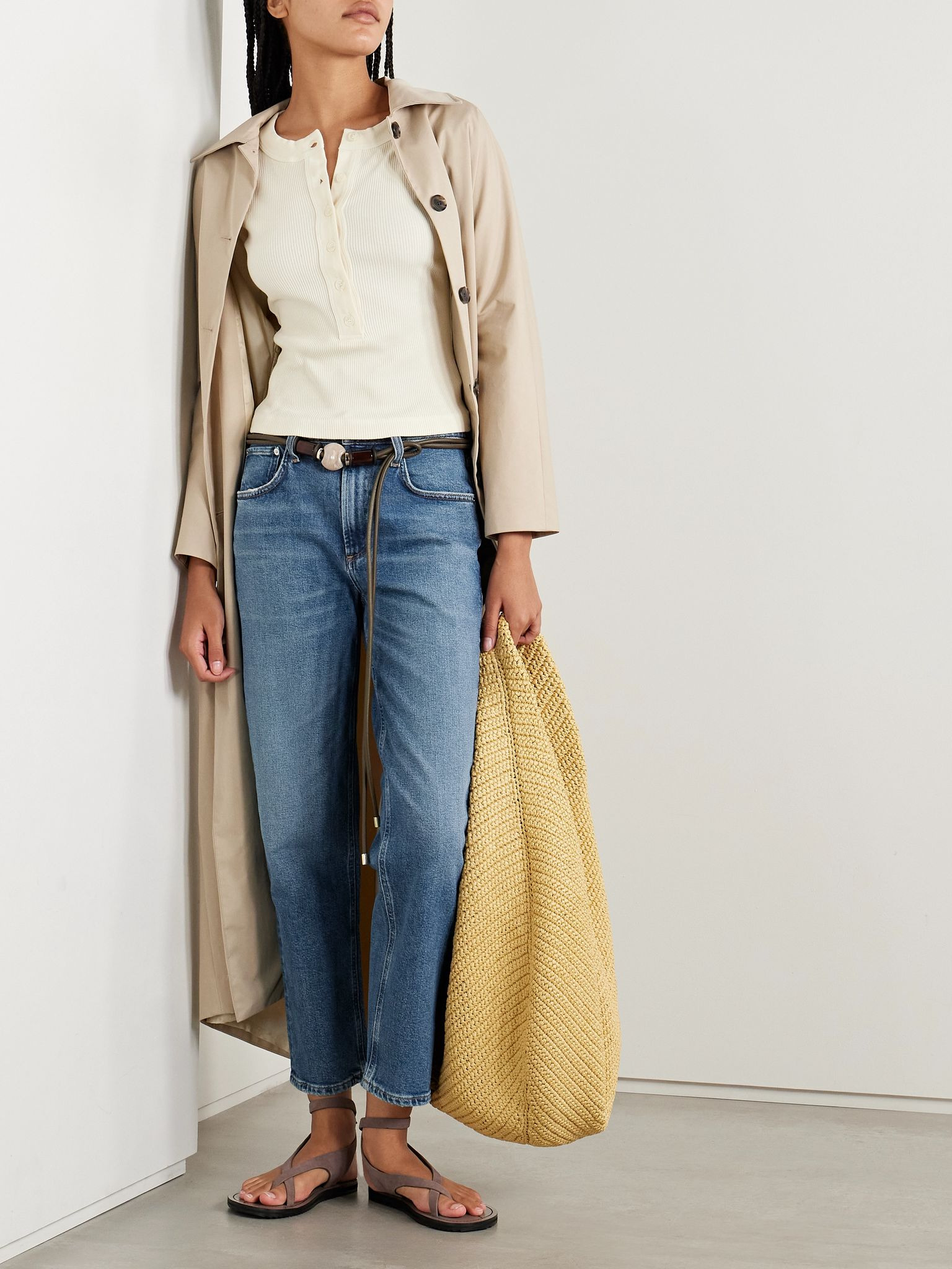 Delfina high-rise straight-leg jeans Mid denim - 2