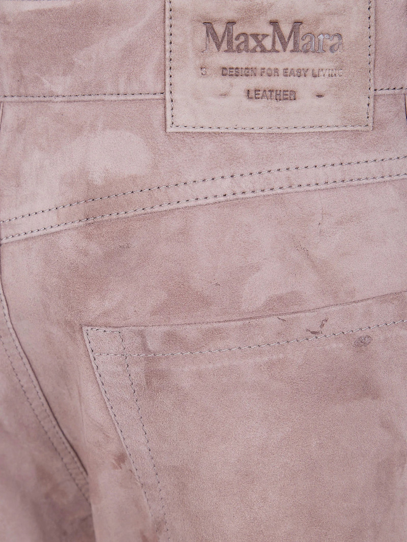 'S Max Mara 's Max Mara Pocketed Leather Straight Trousers outlook