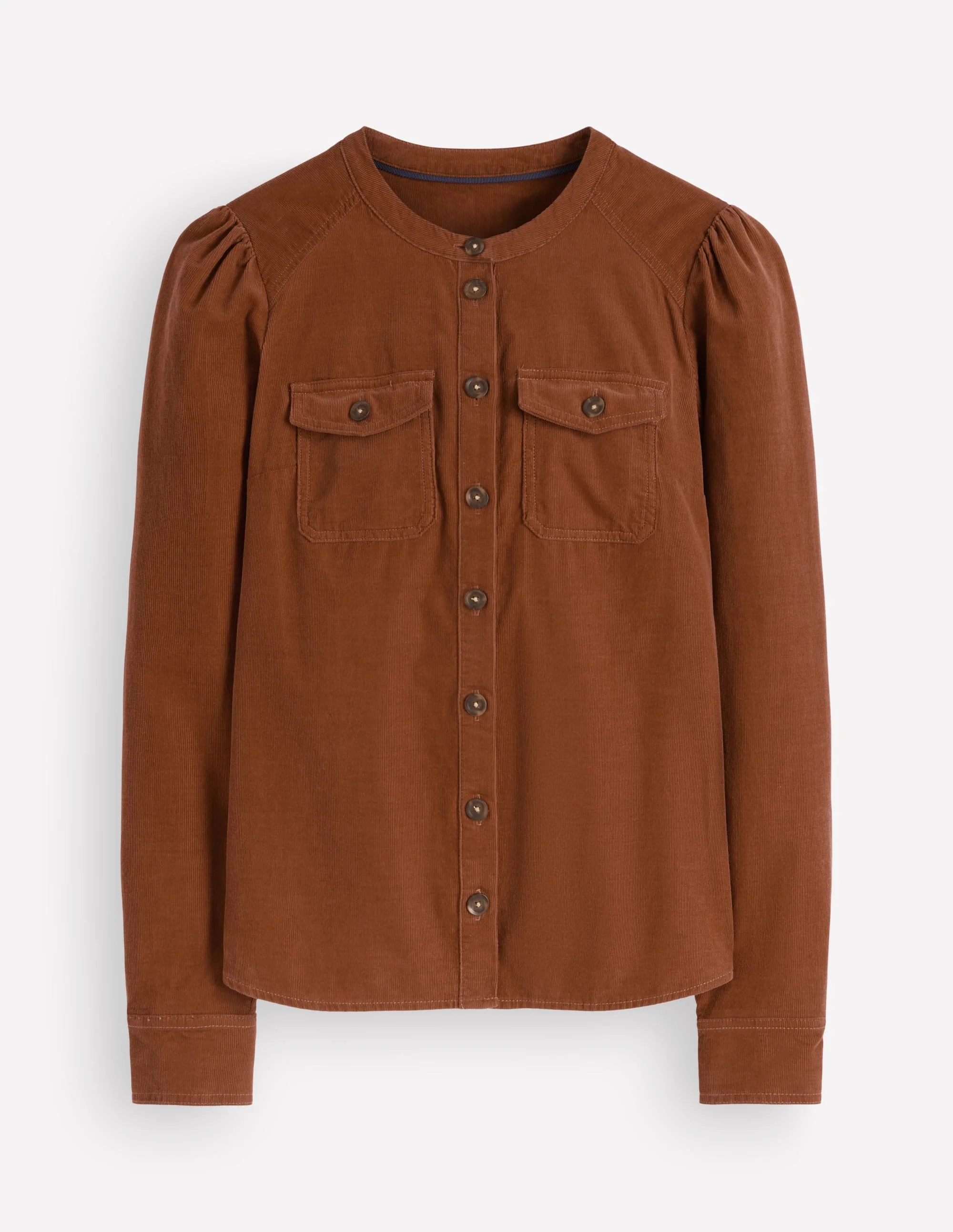 Thea Cord Shirt-Ginger - 1