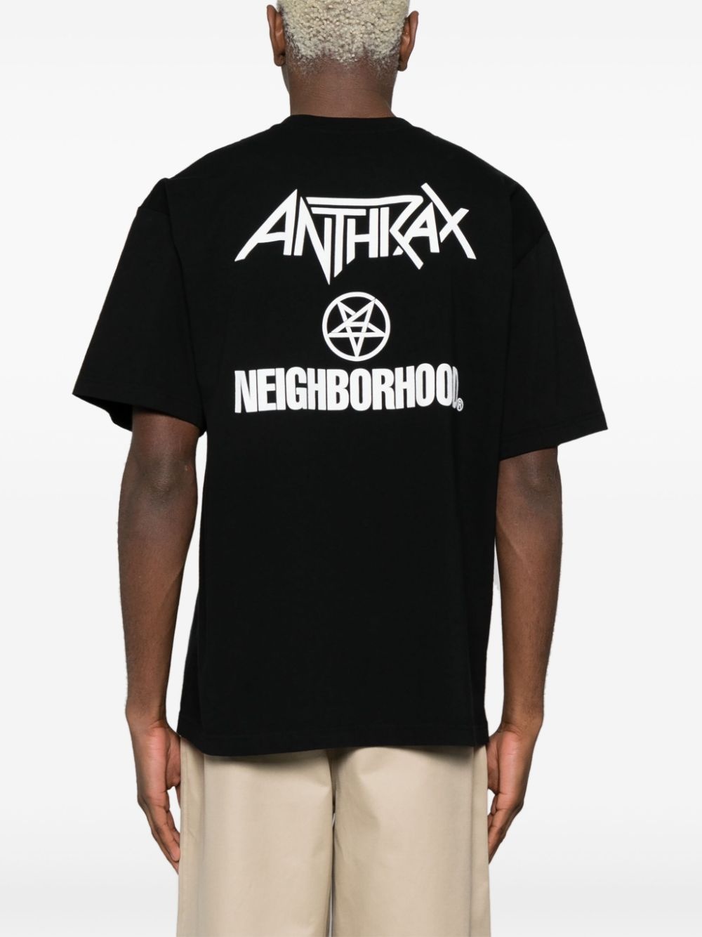 x Anthrax logo-print T-shirt - 4