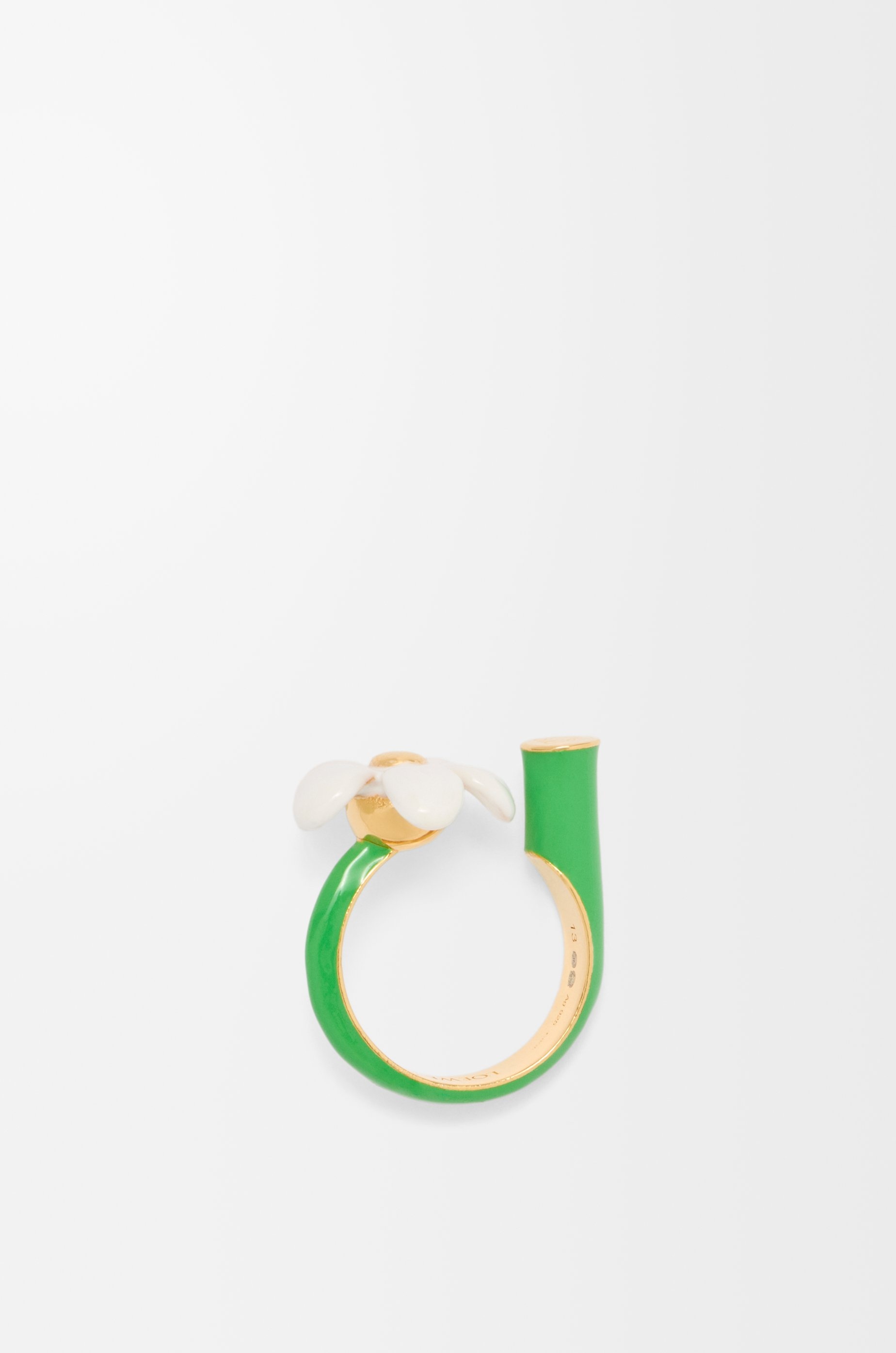 Flor ring in sterling silver and enamel - 4