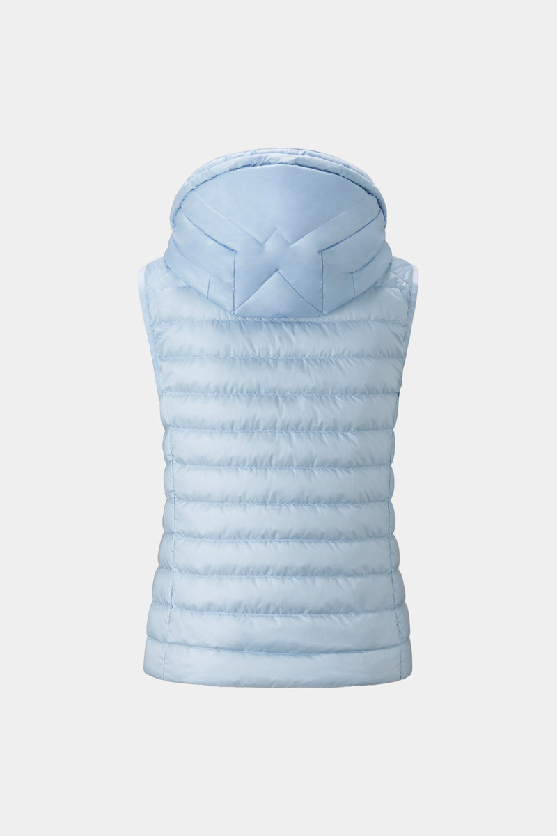 Florisa lightweight down vest in Light blue 8