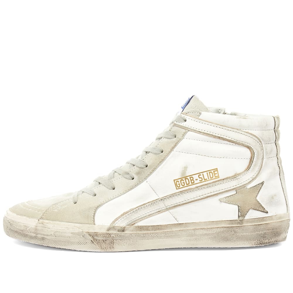 Golden Goose Slide Leather Suede Hi Sneaker - 2