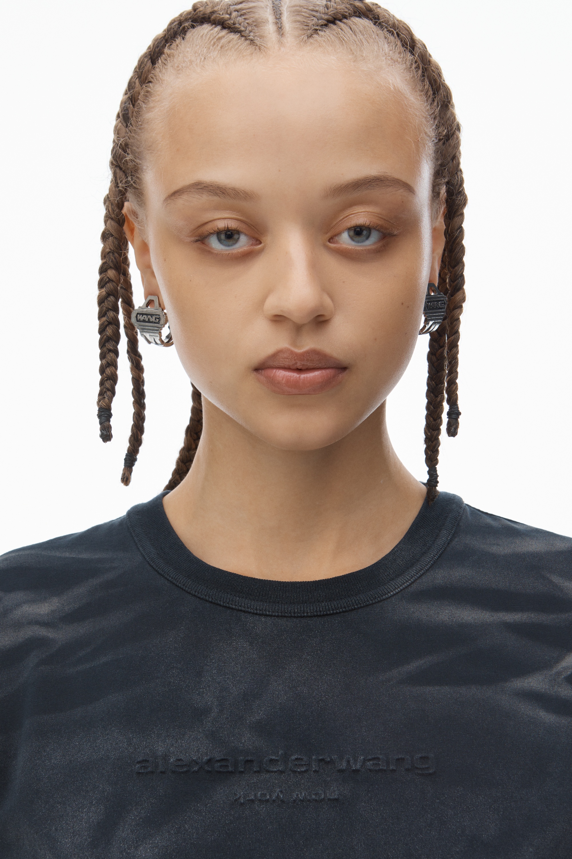 Distressed Logo Shrunken Tee in Cotton Jersey - 5