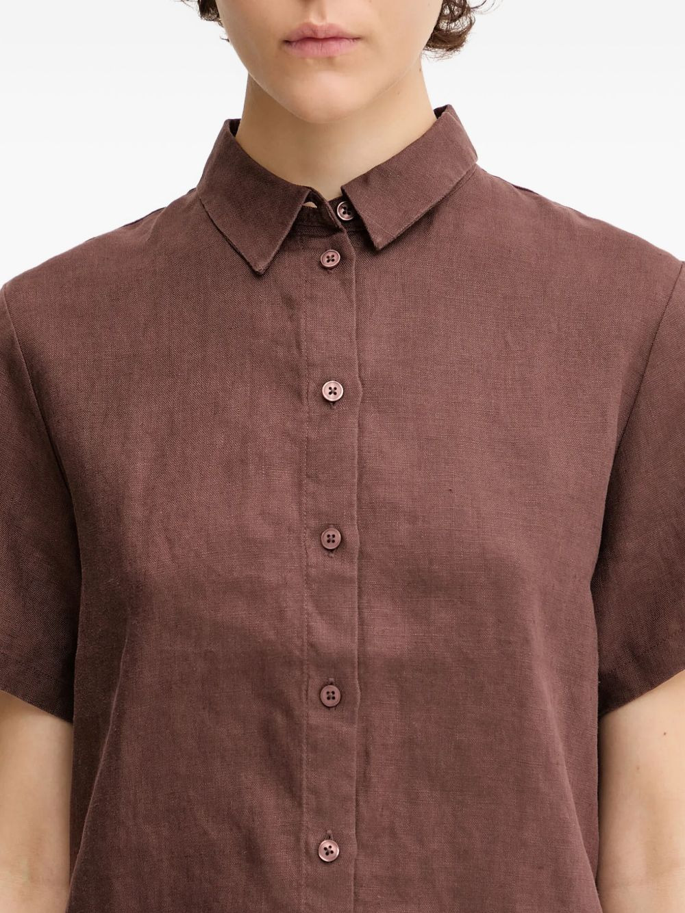 short-sleeve buttoned shirt - 5