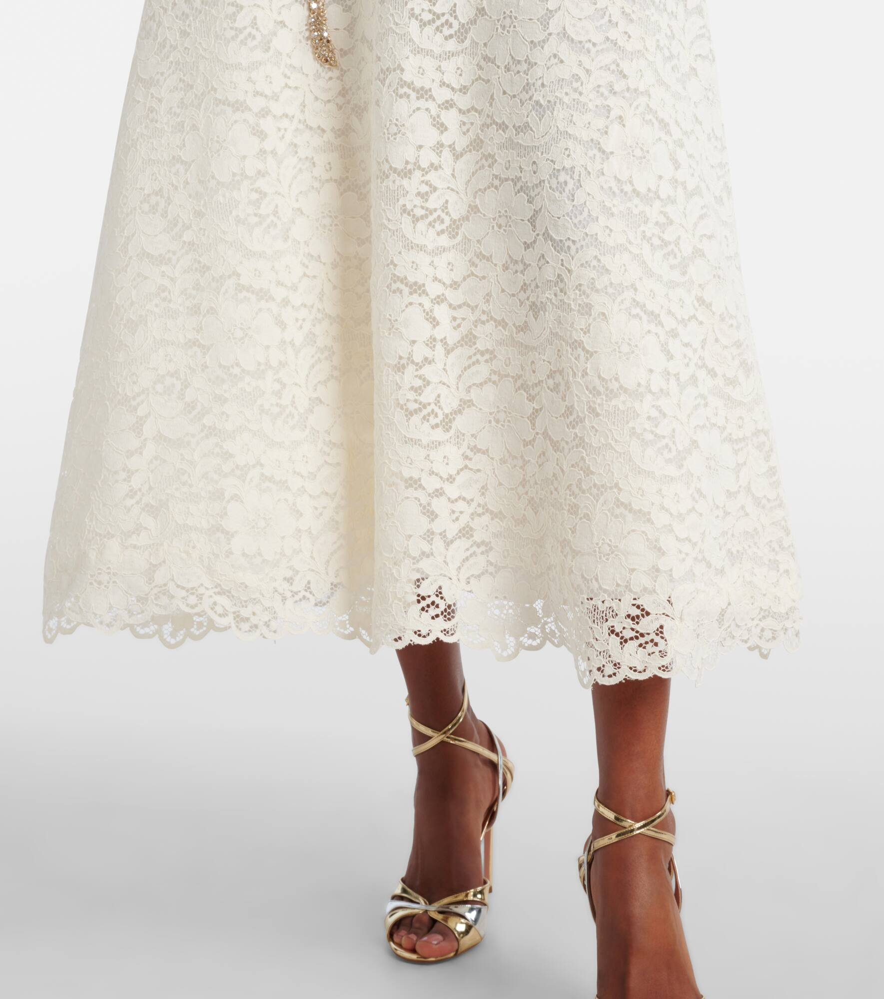 Hallis embellished lace cocktail dress - 5