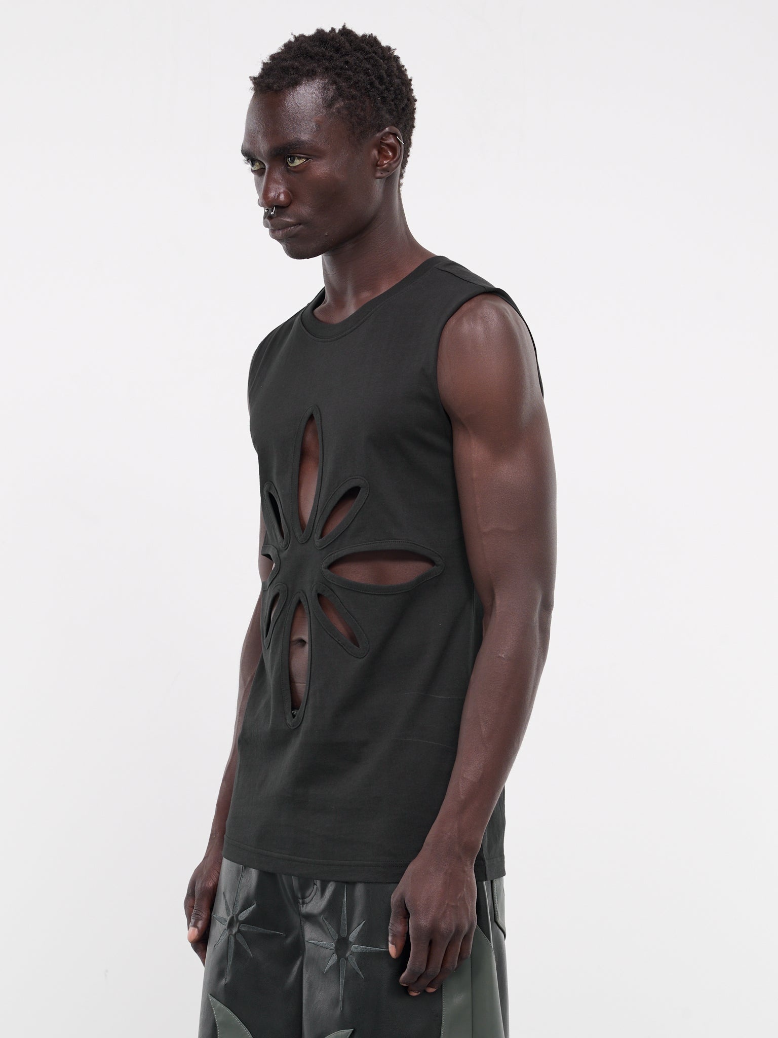 Origami Cut-Out Sleeveless Tee - 2