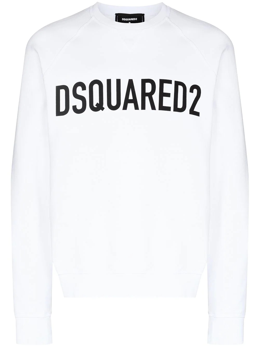 logo-print crew neck sweatshirt - 1