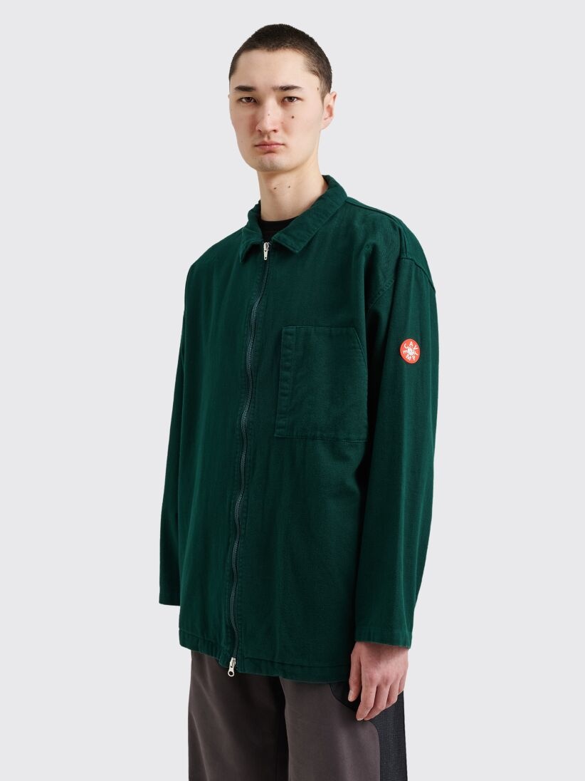 CAV EMPT COTTON ZIP LIGHT JACKET GREEN